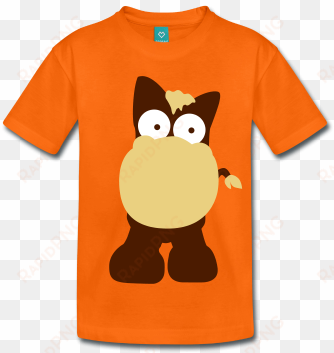 naranja caballo al estilo de dibujos animados camisetas - t-shirt