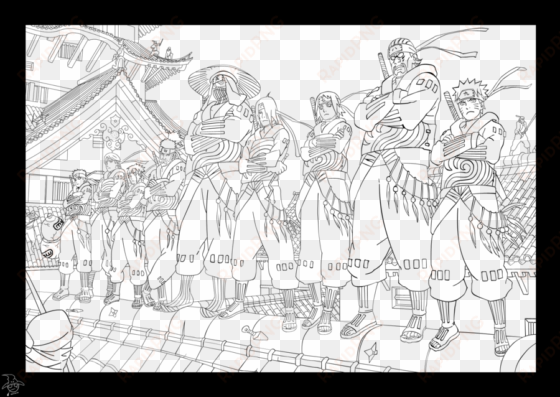 naruto 567 cover lineart by tagoston16 on deviantart - naruto shippuden line art