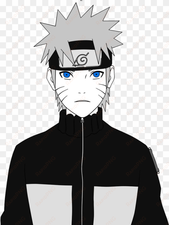 naruto black and white