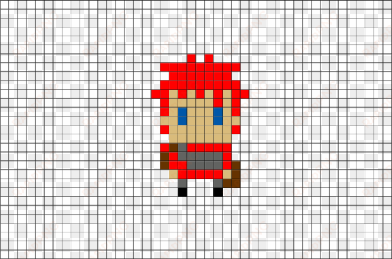 naruto gaara pixel art