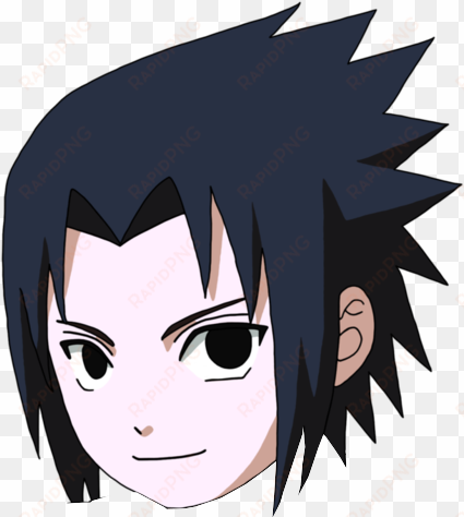 naruto head png - sasuke chibi