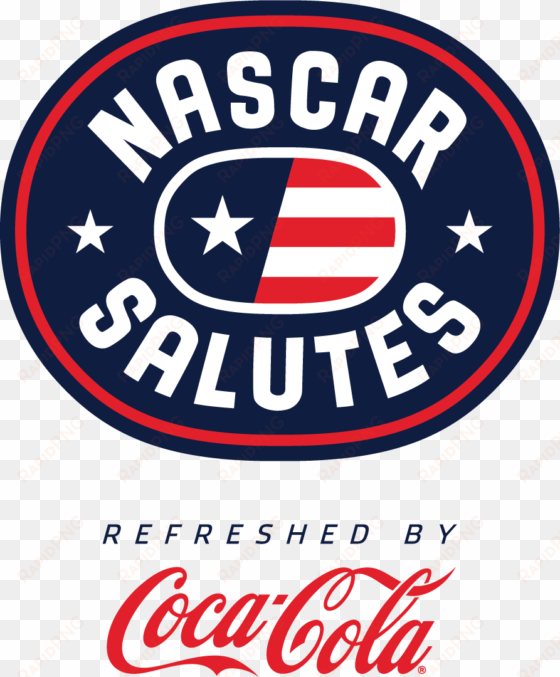 nascar salutes logo - nascar salutes refreshed by coca cola