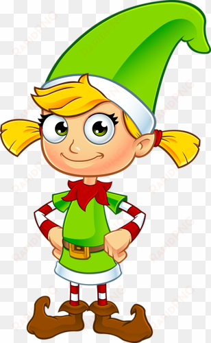 natal personagens - christmas elf female cartoon