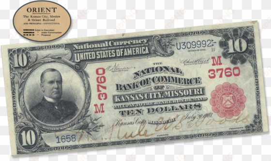 national bank of commerce is the 12th largest bank - 1902 national bank note