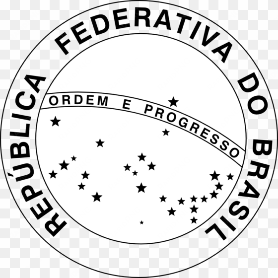 national seal of brazil black white flag clipartist - simbolo republica federativa do brasil