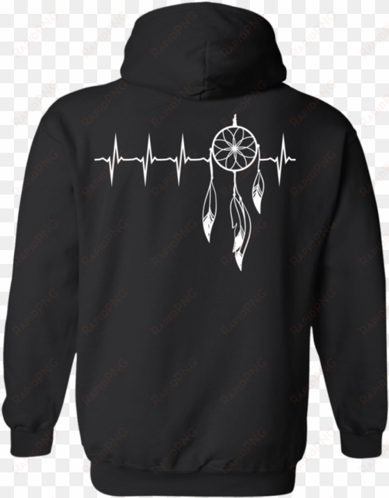 native inspired heart beating dream catcher hoodies - nature is my religion and the earth