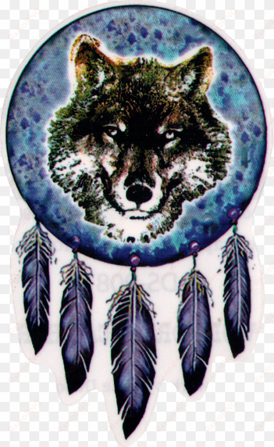 native wolf dreamcatcher - native american dream catcher png