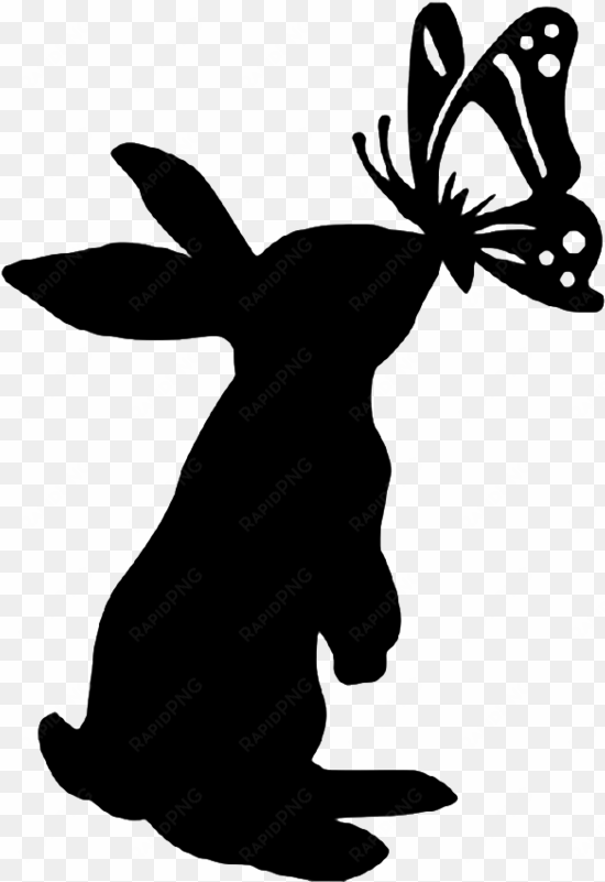 nativity clipart silhouette - bunny silhouette