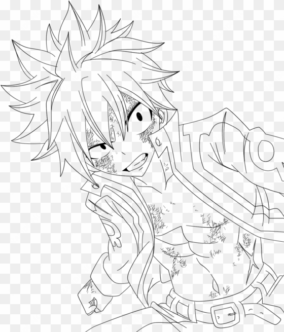 natsu dragneel coloring pages - fairy tail natsu dragneel coloring pages