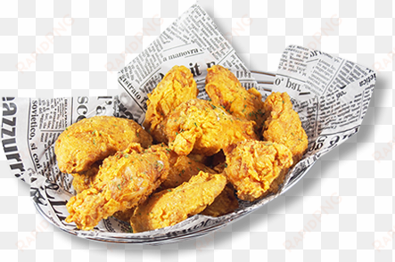 Natural Chicken Wings Fried With Batter And Marinated - Crispy Fried Chicken transparent png image