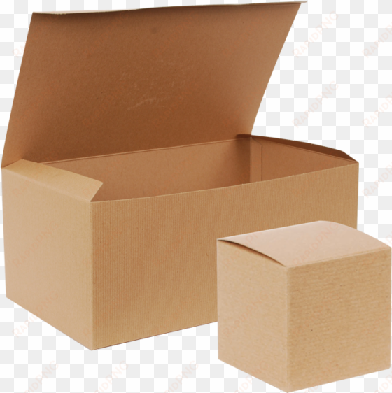 natural kraft one piece gift boxes - kraft boxes png