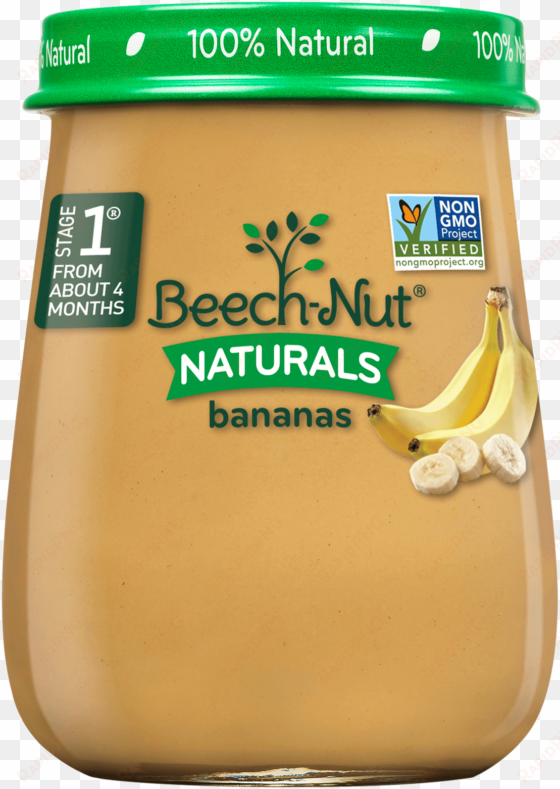 naturals bananas jar - beech-nut naturals stage 1 purees - bananas - 4.0 oz