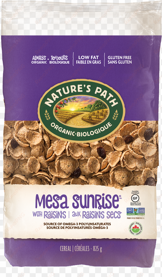 Nature's Path Mesa Sunrise® Flakes With Raisins - Nature's Path Organic Sunrise Breakfast Dark Chocolate transparent png image