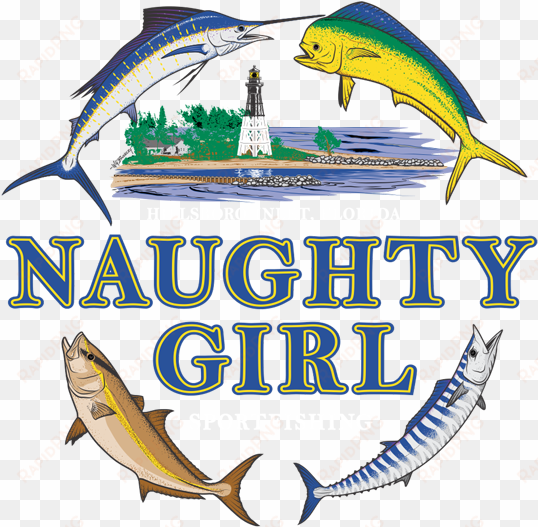 naughty girl sport fishing logo - fishing