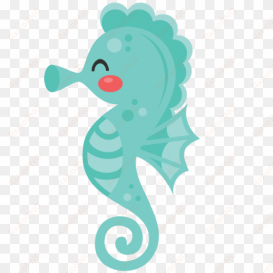 nautical watercolor clipart - seahorse clipart png