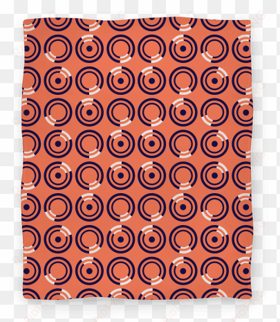 Navy And White Circle Pattern Blanket Blanket - Blanket transparent png image