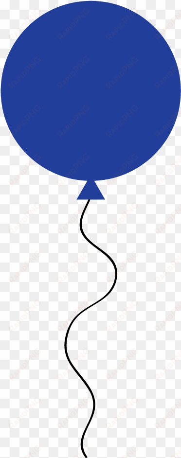 navy clipart balloon - clip art blue balloon