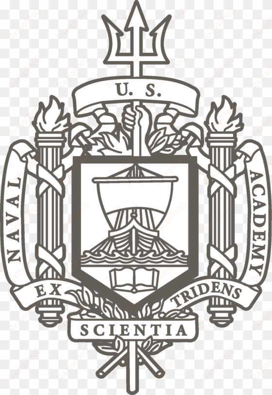 navy clipart navy logo - united states naval academy crest