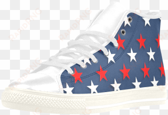 navy red white stars aquila high top microfiber leather - skate shoe