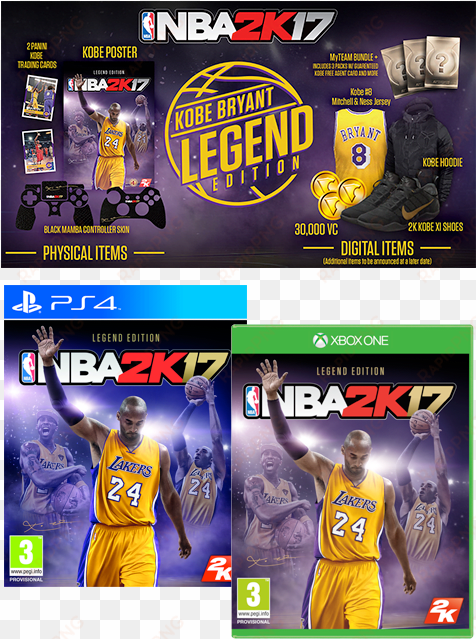 Nba 2k17 Legend Edition - 2k Games Nba 2k17 Legend - Playstation 4 Legend Edition transparent png image
