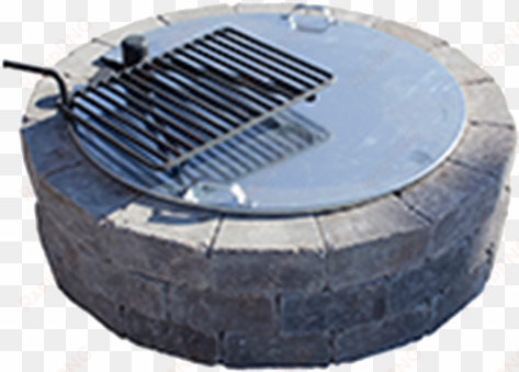 necessories fire ring cover - necessories 34 in. fire pit cover with slot