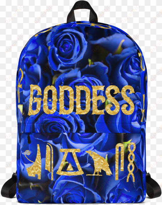 negash ™ blue rose goddess backpack - serenity, passion, love [book]