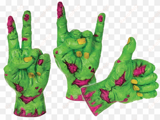 neon comical zombie hands - neon comical zombie hand