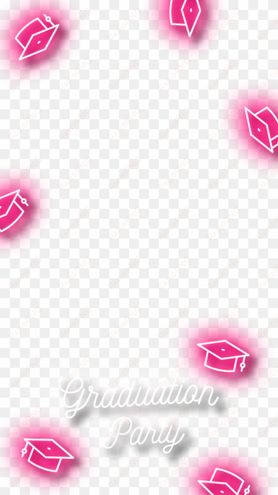 neon graduationparty snapchatgeofilter - graduation snapchat filter png