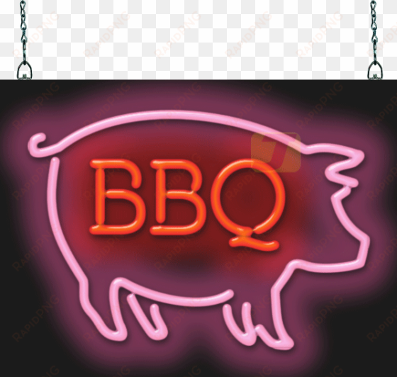 neon signs - jantec sign group bbq pig neon sign