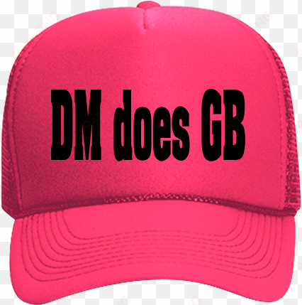 neon trucker hat - dm does gb hat