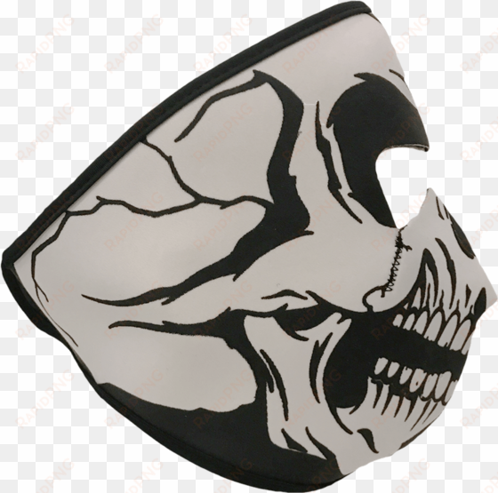 neoprene skull mask - mens cycling bicycle motorcycle skull cap headgear