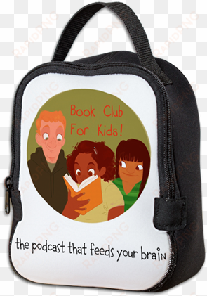 neoprine lunch sack - book club