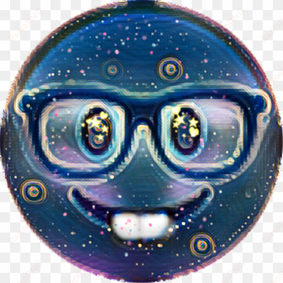 Nerd Emoji Midnight Glasses Confetti Colorsplash Blue - Egg Decorating transparent png image
