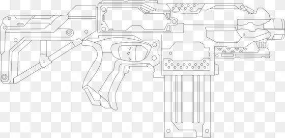 Nerf Gun Coloring Page Printable Pages Nerf Page Adult - Nerf Stryfe Coloring Pages transparent png image