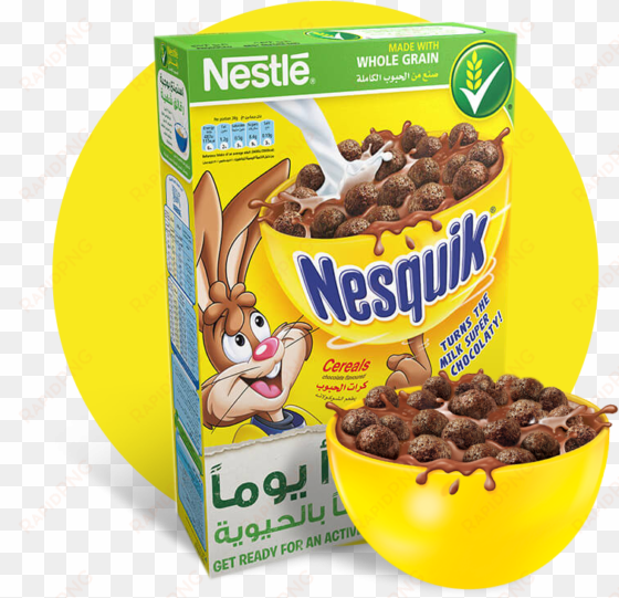 nestlé® nesquik® chocolate breakfast cereal - nestle corn flakes chocolate