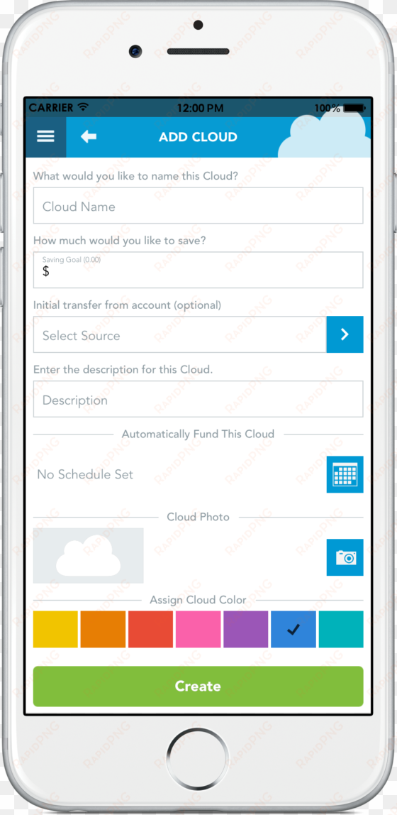 new cloud - portable network graphics