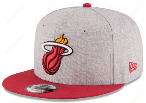 New Era Miami Heat Nba Heather 2tone Basic 9fifty Snapback - Atlanta Braves Father's Day Hat transparent png image