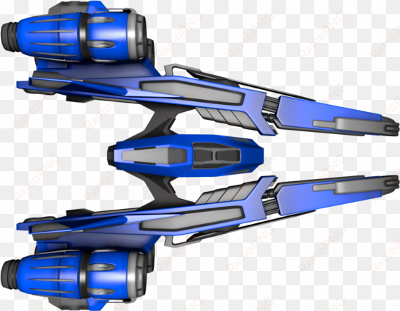 new free sprites, blue spaceship - Спрайт Космический Корабль