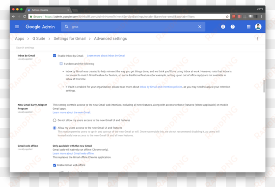 new gmail early adapter program - g suite