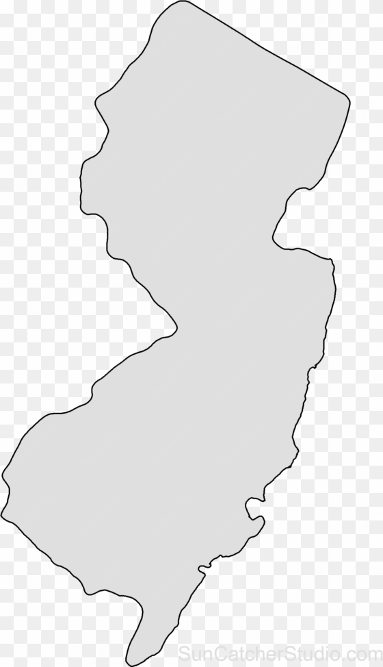 new jersey map outline png shape state stencil clip - new jerseystate outline