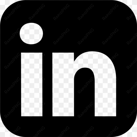 new latest linkedin logo - linkedin icon png black