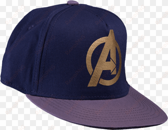 new style marvel the avengers gold logo cap zing pop - avengers hat png