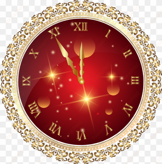 new year clock png