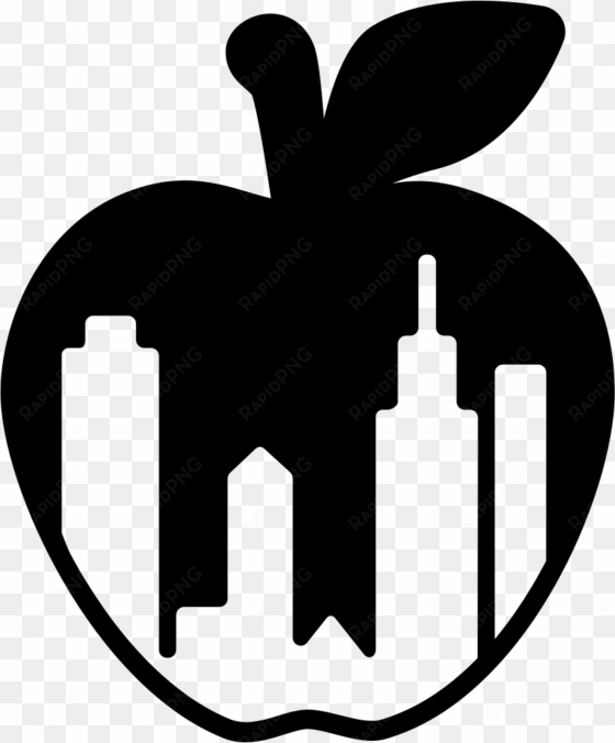 new york city apple symbol with buildings shapes inside - my man jeeves [book]