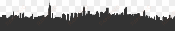 new york city skyline silhouette png - city skyline nyc png