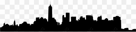 new york skyline silhouette - new york city