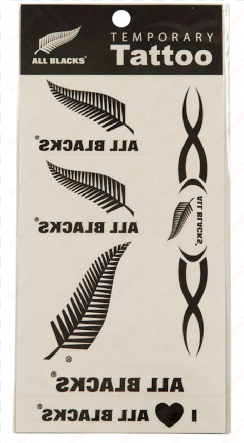 new zealand all blacks temporary team tattoos - all blacks rugby tattoos