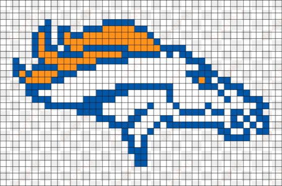 nfl logos pixel art