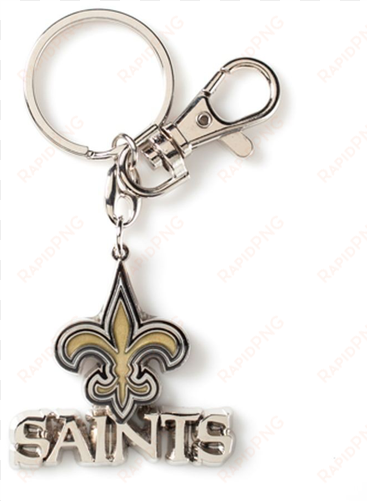 nfl new orleans saints aminco heavyweight logo - new orleans saints - nfl heavyweight key tag