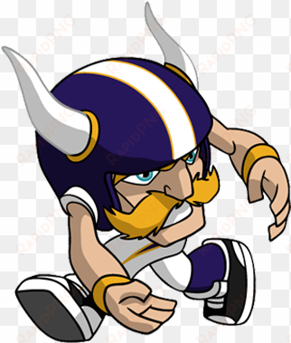 nfl rush zone vikings - vikings nfl cartoon